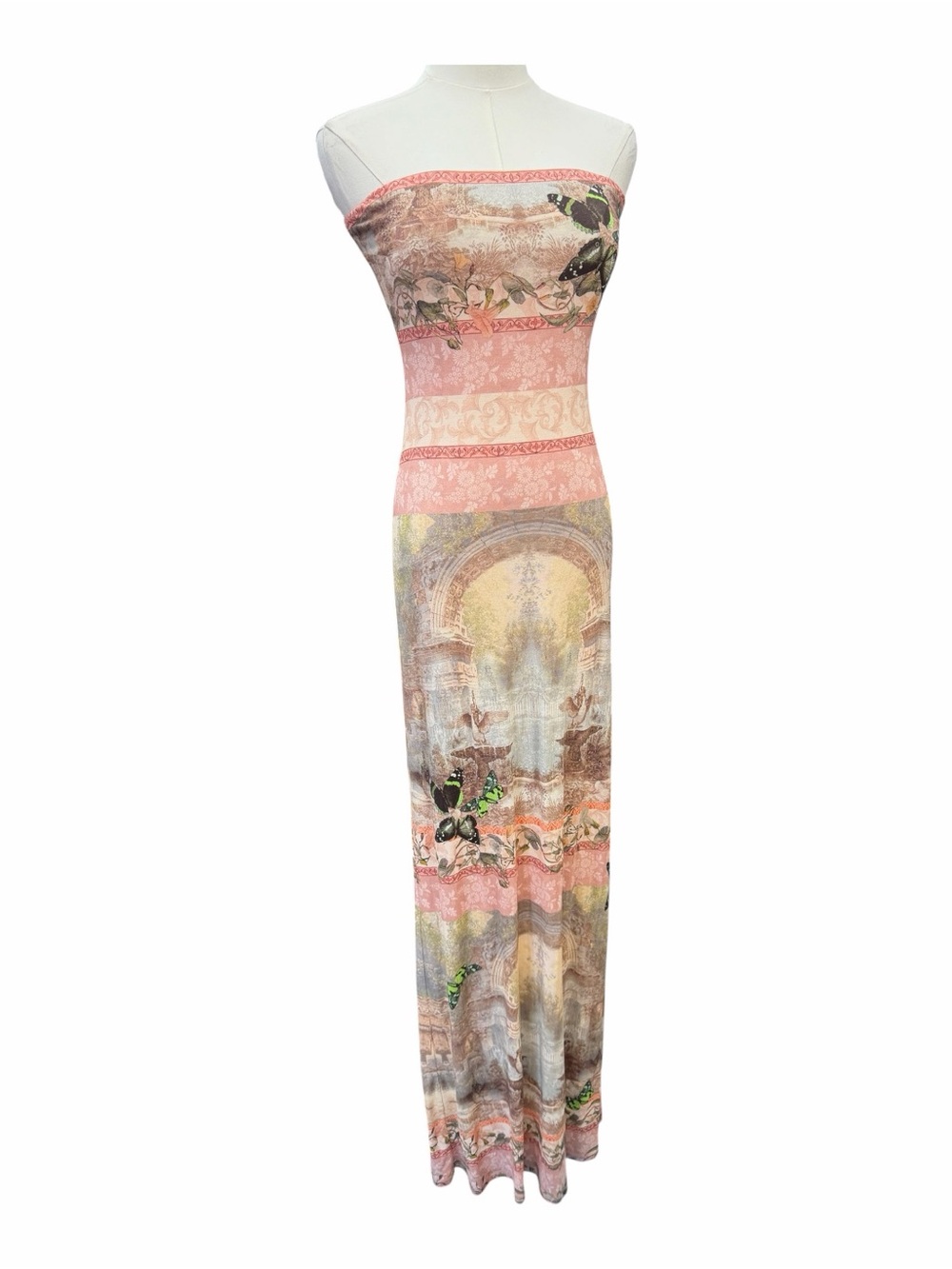 A-6 Alice + Olivia Versailles Delora Strapless Ankle-Length Dress